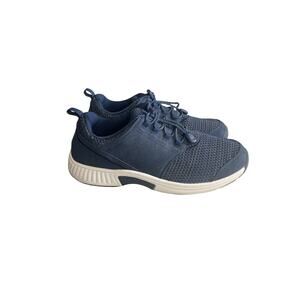 Orthofeet Women’s 12 Wide Francis Blue Athletic Sneakers